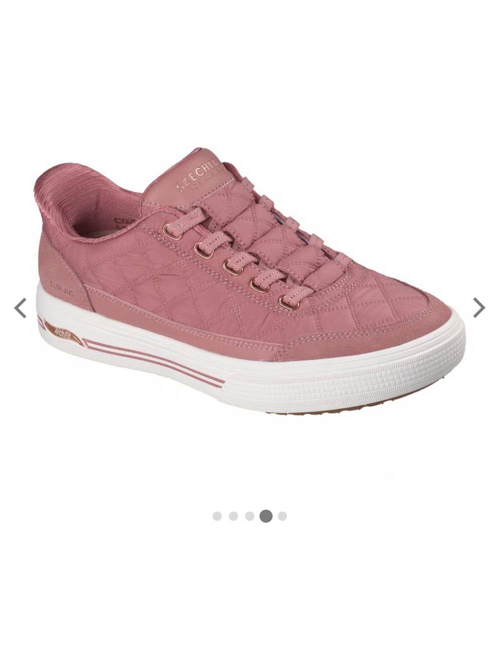 Skechers Quilted Rose Slip-On Platform Sneaker